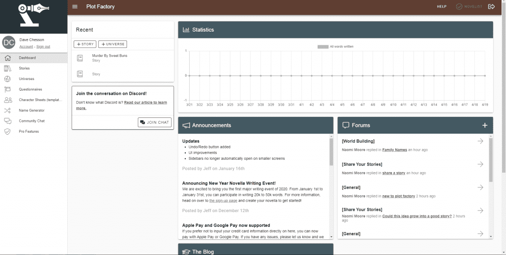 Plot Factory Interface