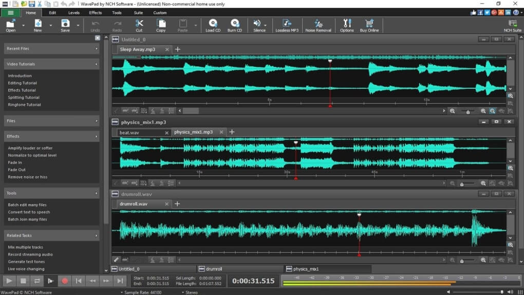 Audio Recorder - WavePad 