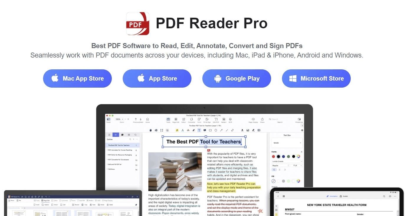 PDF Reader Pro Interface