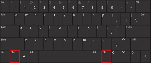 Press and Hold The Ctrl Key