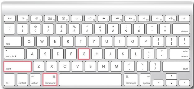 Press Command+Shift+G