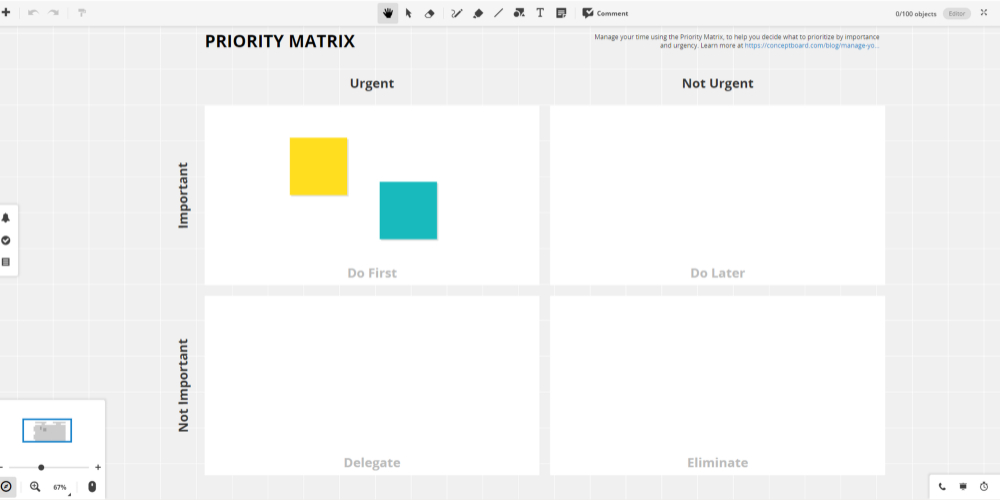 Priority Matrix Interface