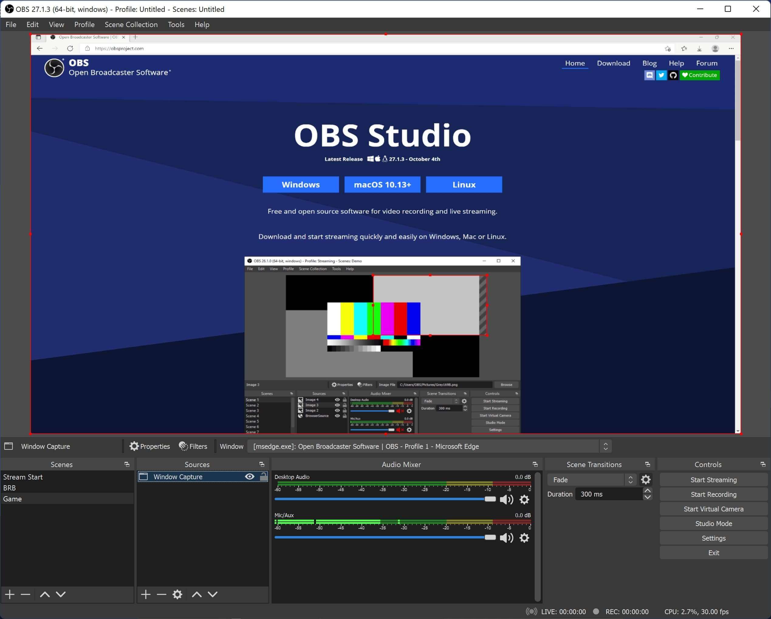 Reaction Video Software - OBS