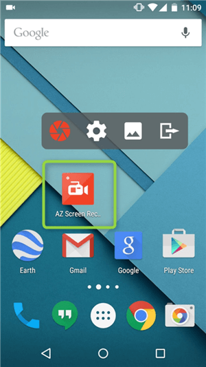 Install AZ Screen Recorder on Android