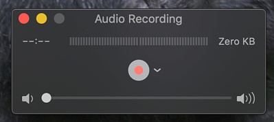 Click Recording on Quicktime