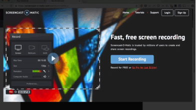 Record Screen on HP with Screencast-O-Matic
