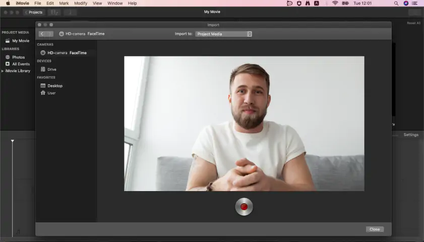 Open iMovie