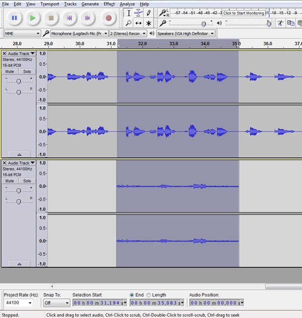 Record and Edit Audiobook In Audacity