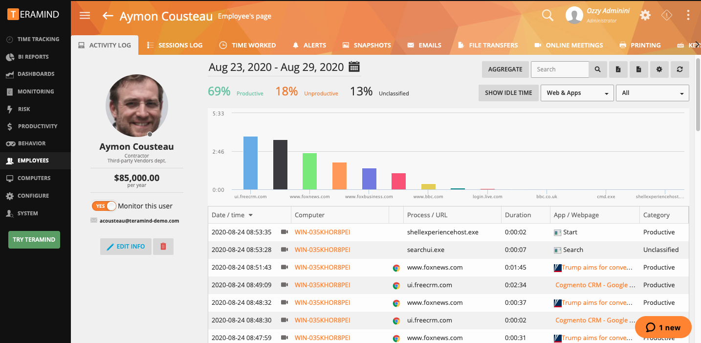 Remote Management Software - Teramind