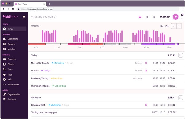 Remote Management Software - Toggl