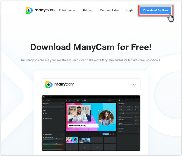 Visit the ManyCam Website