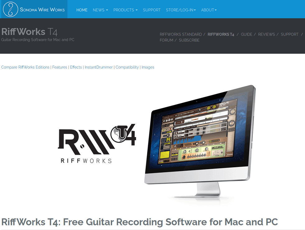 RiffWorks T4 Interface