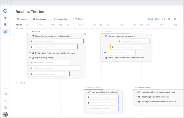 Craft.io Interface