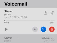 Save a Voicemail