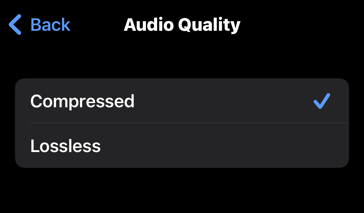 Save as Lossless Recording