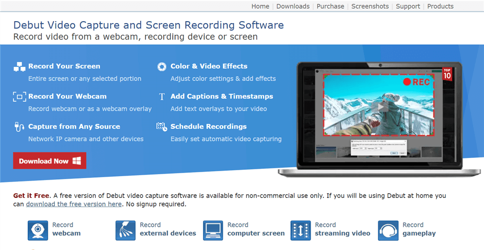 Screen Recorder - Debut Video Capture