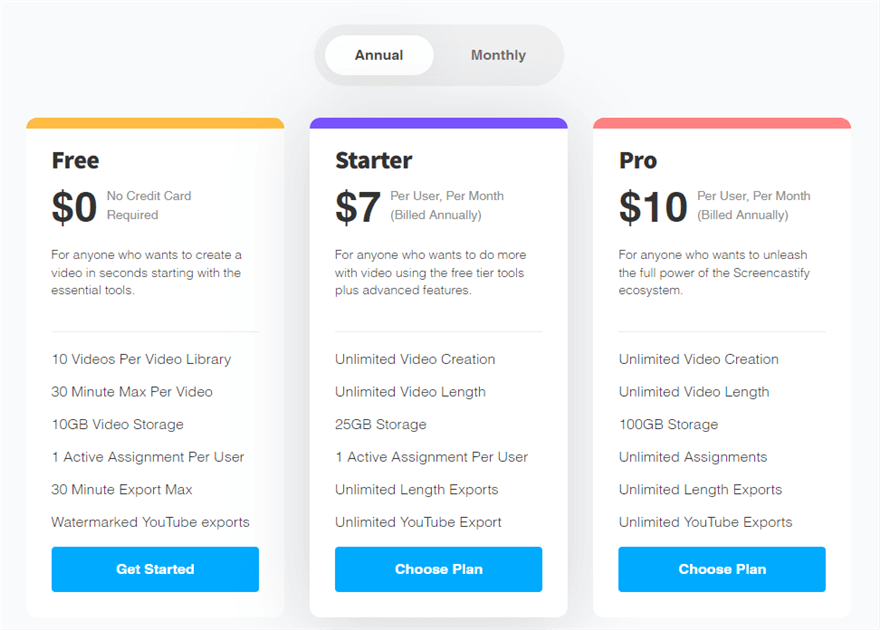 Screencastify Pricing Overview