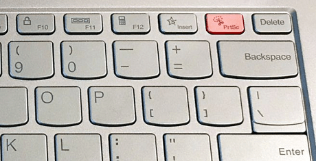 Screenshot on Lenovo PC using Screenshot Hotkeys