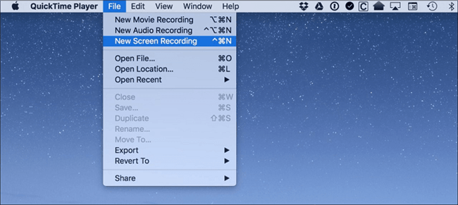 Click on the New Screen Recording Feature