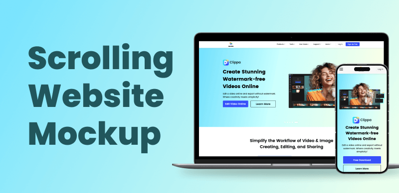 How to Make a Scrolling Website Mockup