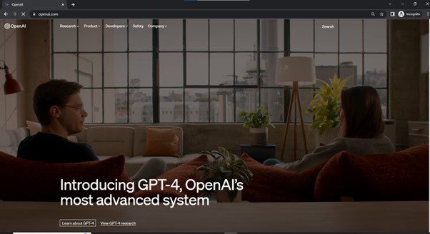 Search And Open OpenAI Website On Any Browser