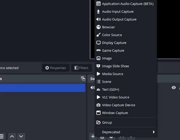 Select Application Audio Capture (Beta)