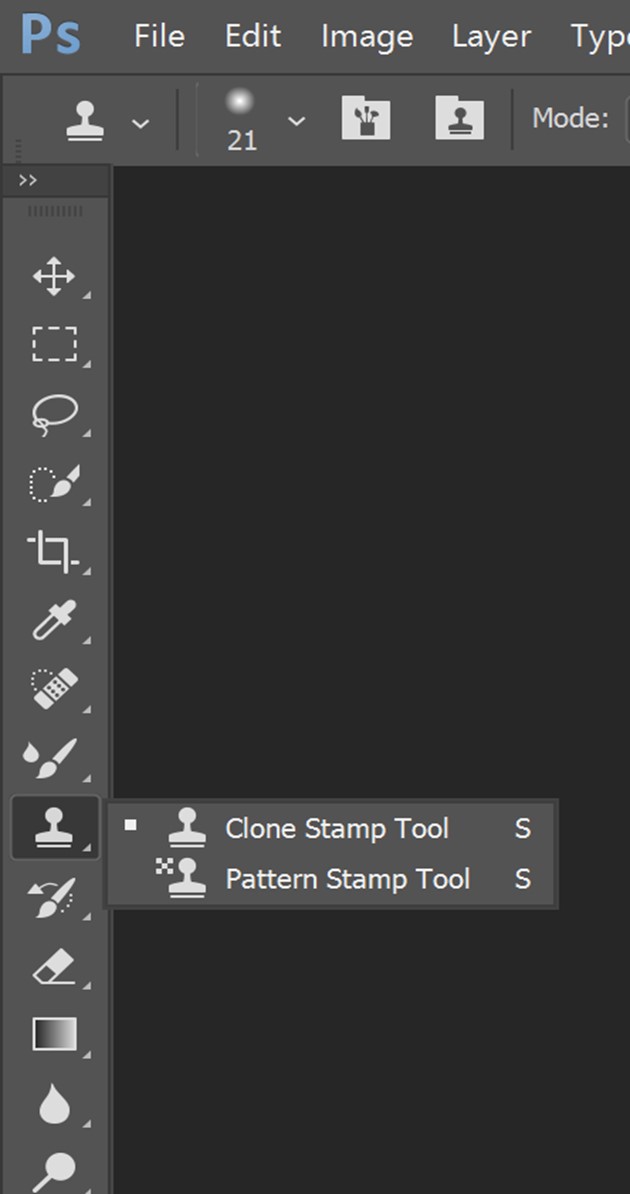 Select Clone Stamp Tool