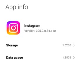 Select Instagram Storage