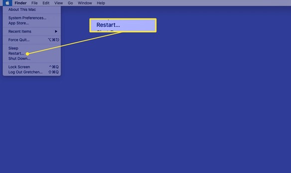 Restart Mac