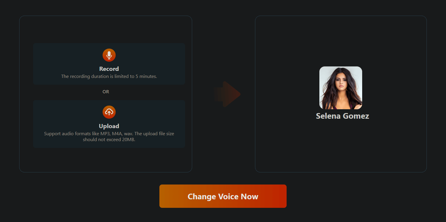 Selena Gomez Voice Changer - FineShare Online Voice Changer