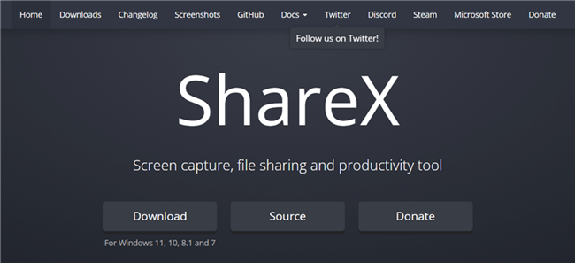 ShareX Homepage