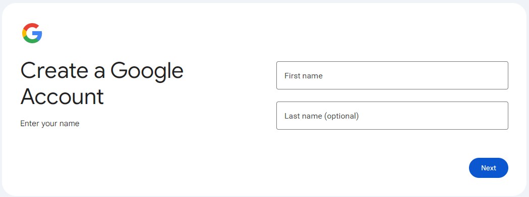 Register for a Google Account