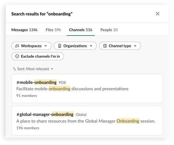Slack Search Functions