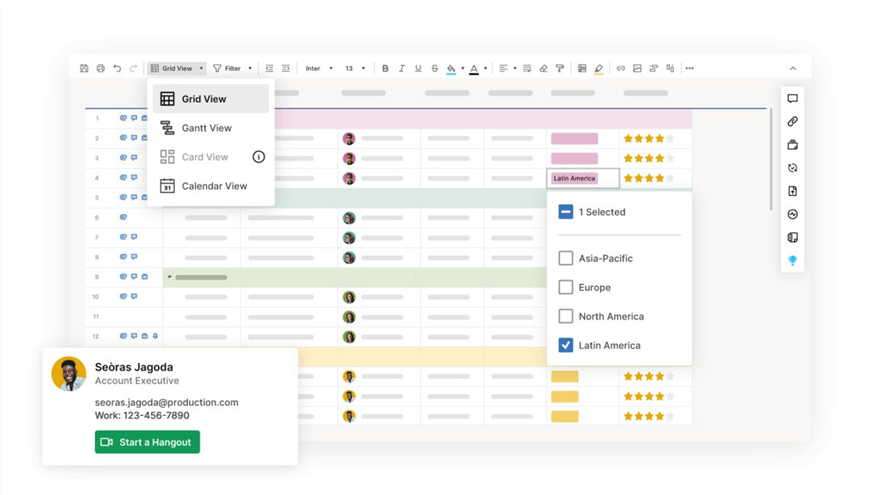 Smartsheet Interface