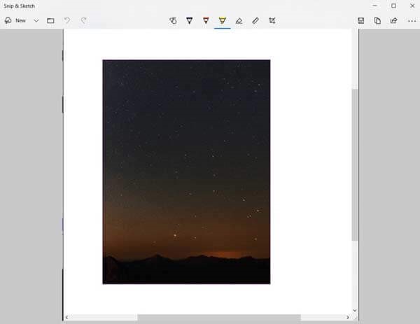 Crop Screenshot on Windows via Snip & Sketch App