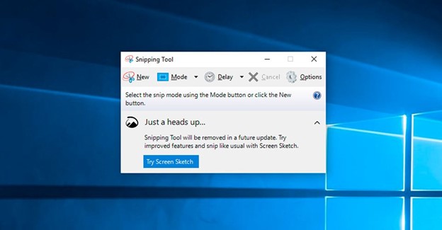 Snipping Tool on Windows