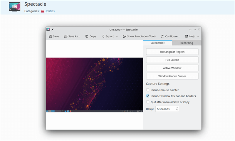 Spectacle Interface