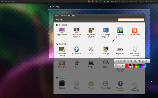 Deepin Scrot Interface