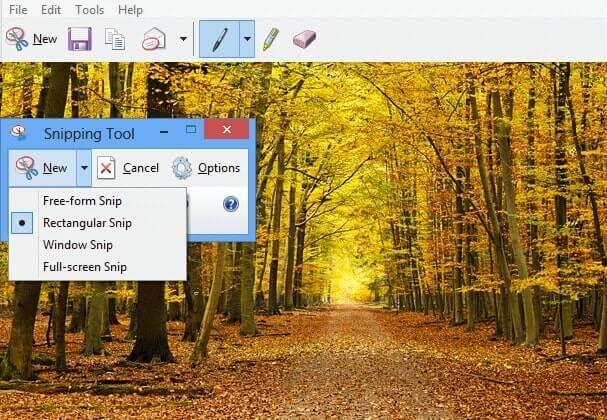 Snipping Tool Image Editor