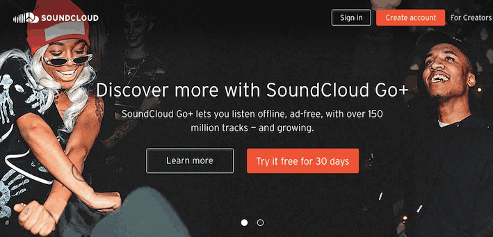 SoundCloud Interface
