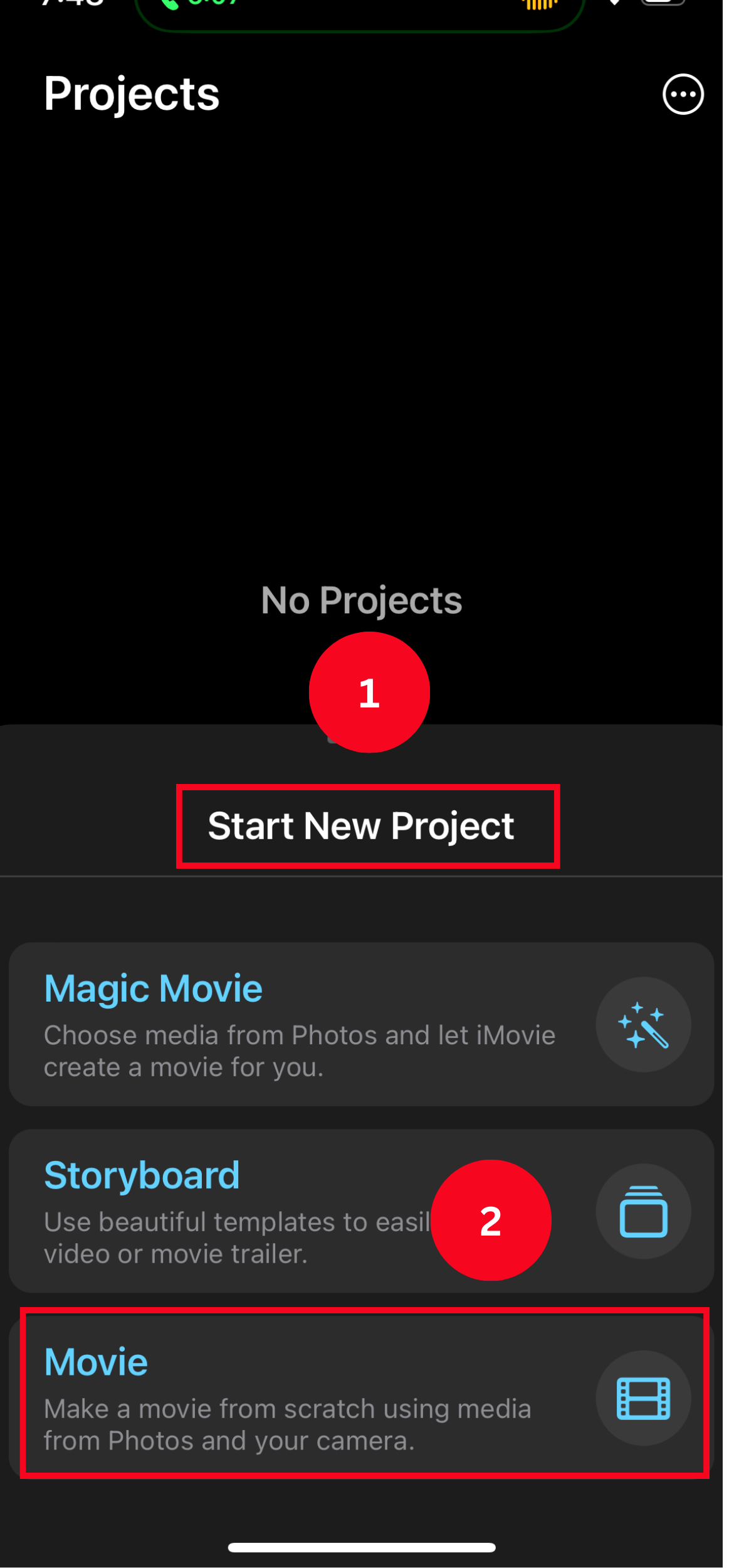 Create a New Project