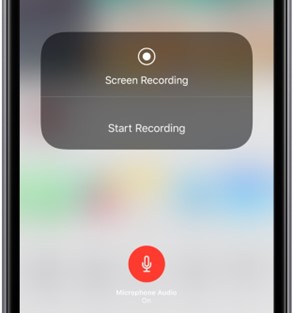 Tap Start Recording