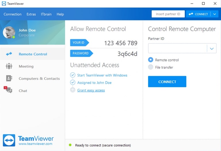 TeamViewer Interface