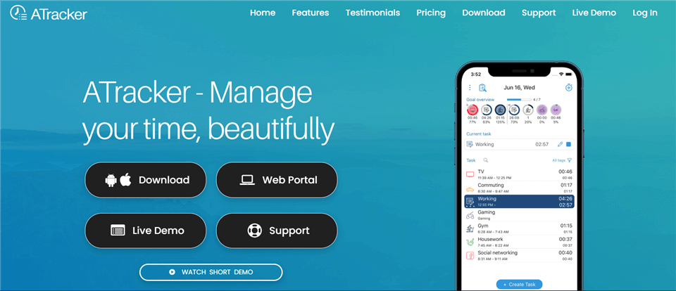 Best Time Tracking Software - ATracker