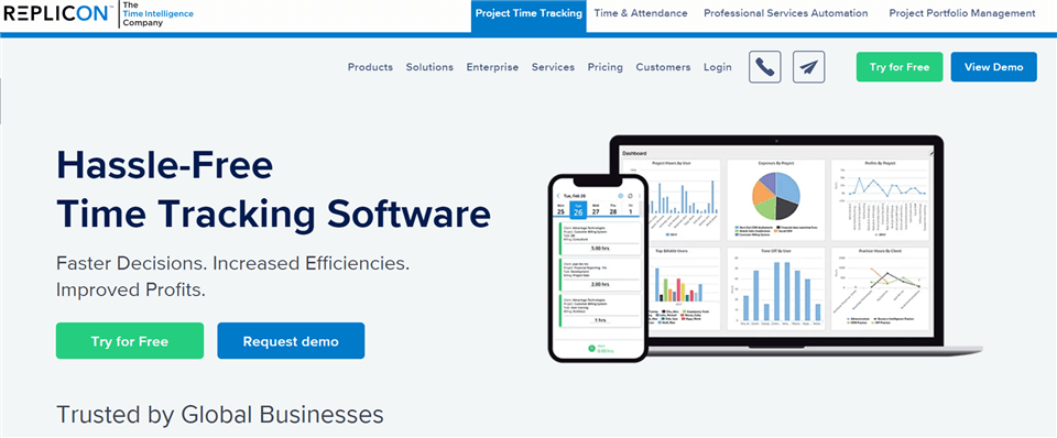 Best Time Tracking Software - Replicon