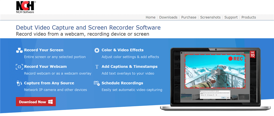 Timelapse Screen Recorder - Debut Video Capture