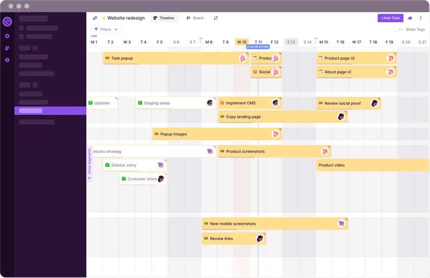 Toggl Plan Interface