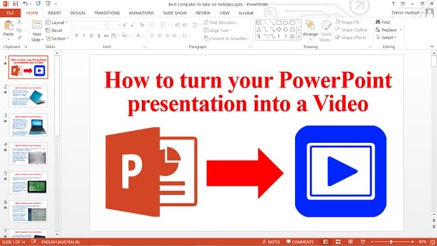 How to Turn a PowerPoint into a Video