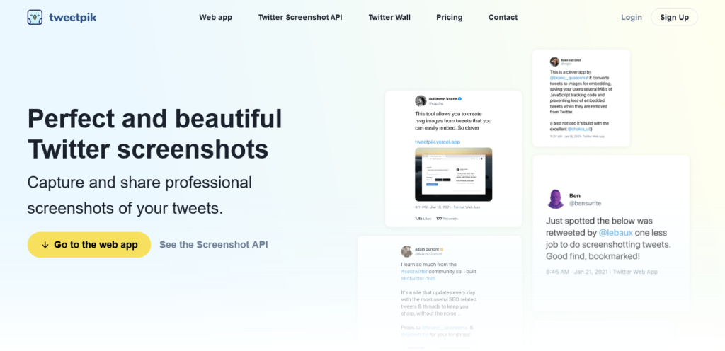 Capture Twitter with TweetPik