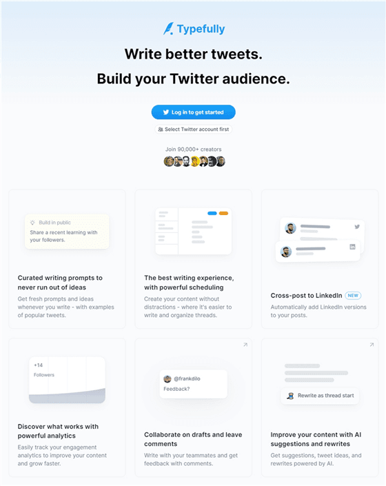Tools for Twitter Growth -Typefully